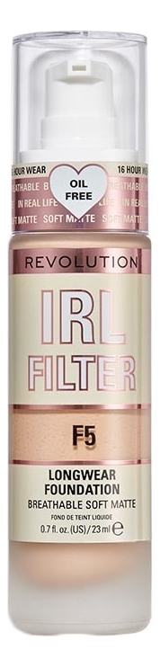 

Тональная основа для лица IRL Filter Longwear Foundation 23мл: F5, Тональная основа для лица IRL Filter Longwear Foundation 23мл