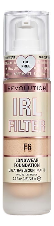

Тональная основа для лица IRL Filter Longwear Foundation 23мл: F6, Тональная основа для лица IRL Filter Longwear Foundation 23мл