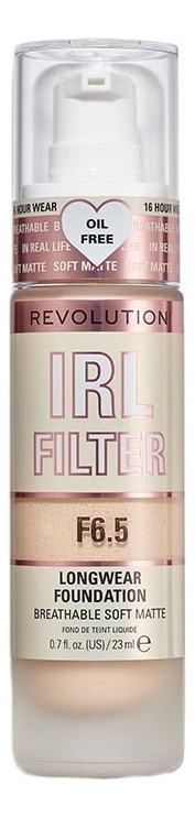

Тональная основа для лица IRL Filter Longwear Foundation 23мл: F6.5, Тональная основа для лица IRL Filter Longwear Foundation 23мл
