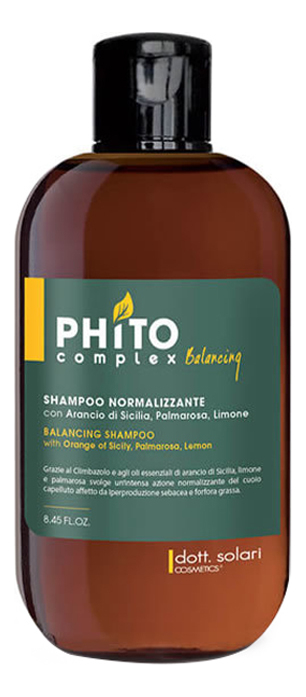 

Балансирующий шампунь для склонной к жирности кожи головы и волоc Phitocomplex Balancing Shampoo: Шампунь 250мл, Балансирующий шампунь для склонной к жирности кожи головы и волоc Phitocomplex Balancing Shampoo