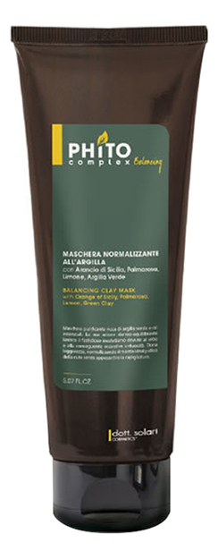

Глиняная маска для склонной к жирности кожи головы Phitocomplex Balancing Clay Mask 150мл