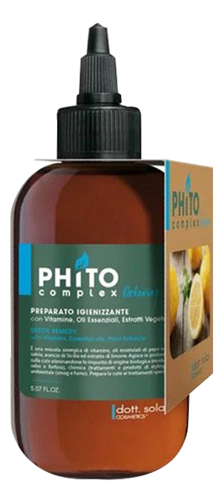 Очищающий детокс-лосьон для волос и кожи головы Phitocomplex Detox Remedy 150мл биоэссенция детокс для глубокого очищения кожи головы phitocomplex detox bioessence 30мл