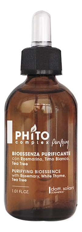 Очищающая биоэссенция против перхоти Phitocomplex Purifying Bioessence 30мл биоэссенция детокс для глубокого очищения кожи головы phitocomplex detox bioessence 30мл