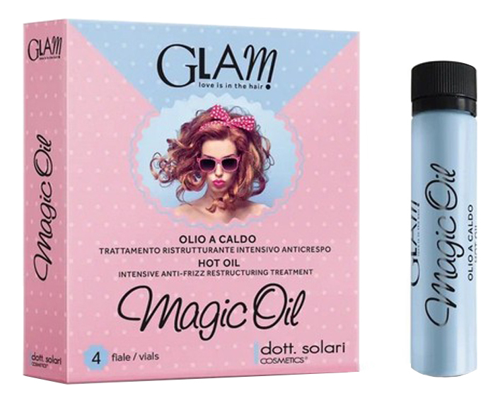 Интенсивное восстанавливающее масло для ухода за волосами Glam Magic Oil 4*10мл масло восстанавливающее для ухода за волосами reconstructive hair care oil 90 мл