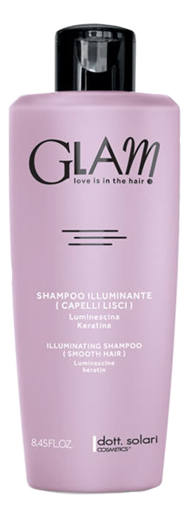 Шампунь для гладкости и блеска волос Glam Smooth Hair Illuminating Shampoo: Шампунь 250мл шампунь для гладкости и блеска волос glam smooth hair illuminating shampoo шампунь 1000мл