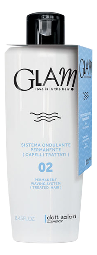 

Перманентная биозавивка для поврежденных и окрашенных волос Glam Waving System Permanent Treated Hair No2 250мл