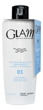 Перманентная биозавивка для натуральных волос Glam Waving System Permanent Natural Hair No1 250мл