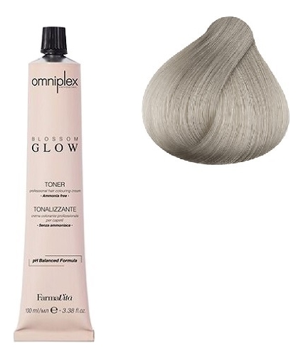 Безаммиачная крем-краска для волос Omniplex Blossom Glow Toner 100мл: 10.11 Пепельный