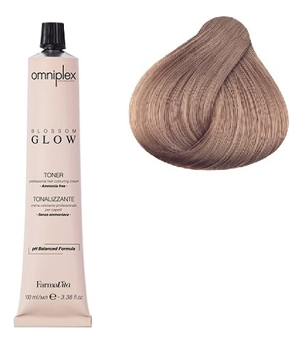 Безаммиачная крем-краска для волос Omniplex Blossom Glow Toner 100мл: 9.22 Розовый ирис (бисквит)