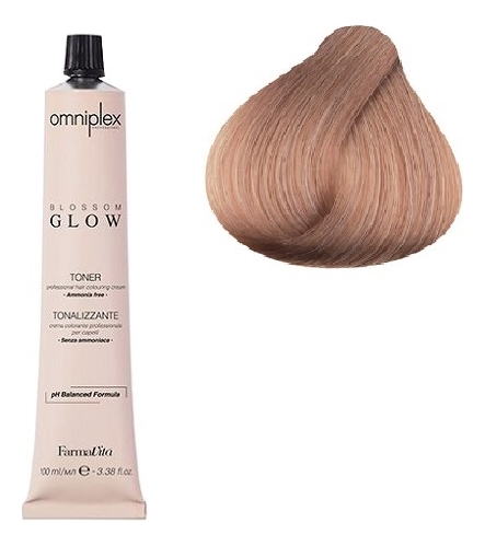 Безаммиачная крем-краска для волос Omniplex Blossom Glow Toner 100мл: 9.5 Коричневый махагон