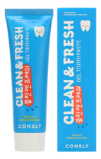 Consly Гелевая зубная паста с кальцием и натуральной морской солью Clean & Fresh Gel Toothpaste 105г