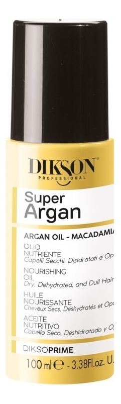 Питательное аргановое масло для волос DiksoPrime Super Argan 100мл