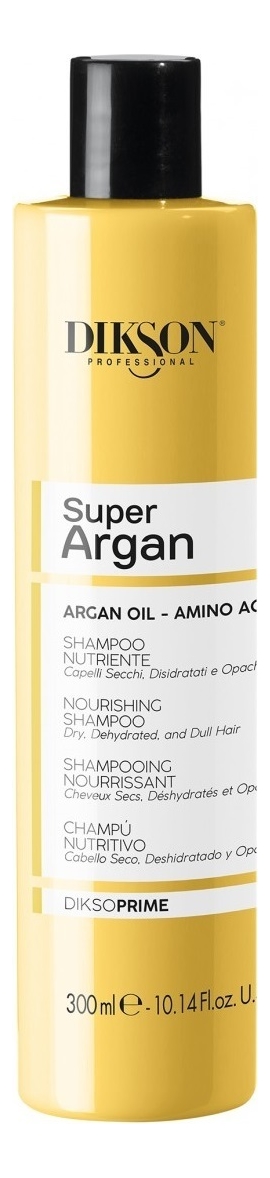 Питательный шампунь для волос с маслом арганы и макадамии DiksoPrime Super Argan: Шампунь 300мл