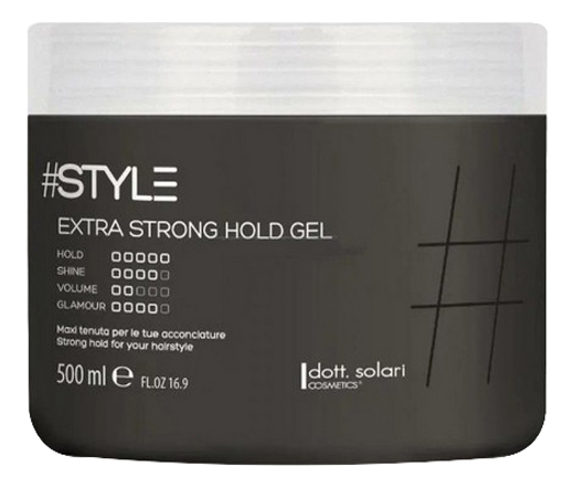 

Гель для волос сверхсильной фиксации #Style Extra Strong Hold Gel 500мл