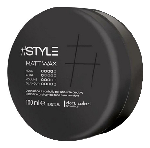 

Матовый воск для волос сильной фиксации #Style Matt Wax 100мл