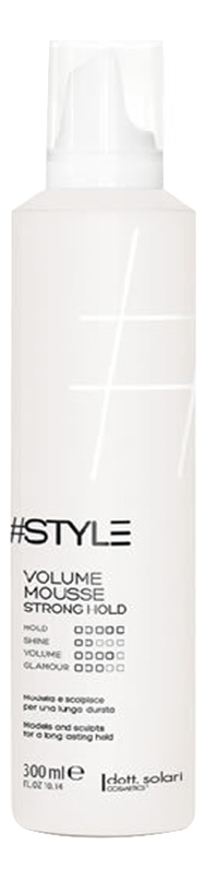 Мусс для объема волос сильной фиксации #Style Volume Mousse Strong Hold 300мл мусс для объема сильной фиксации barex strong hold volumizing mousse blowup 300 мл