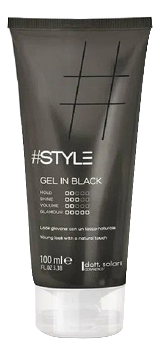 

Черный гель для волос легкой фиксации #Style Gel In Black 100мл