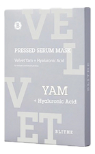Blithe Тканевая маска увлажняющая Бархатный Ямс Pressed Serum Mask Velvet Yam + Hyaluronic Acid