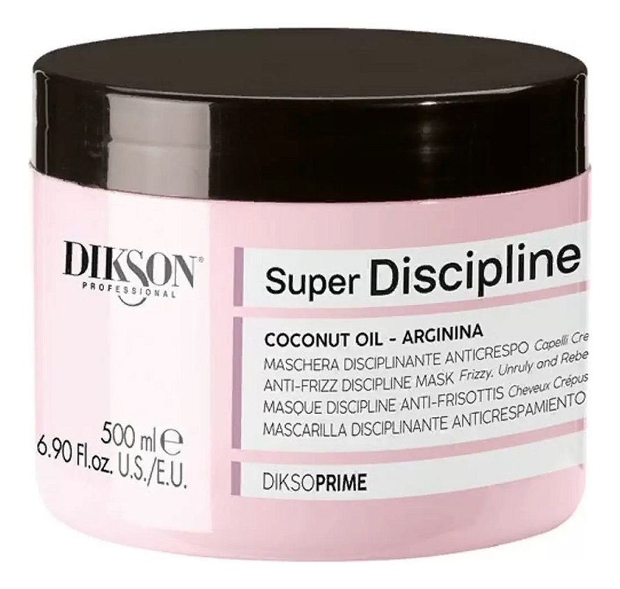 Дисциплинирующая маска для непослушных волос DiksoPrime Super Discipline: Маска 500мл дисциплинирующая маска для волос dikson super discipline 500 мл