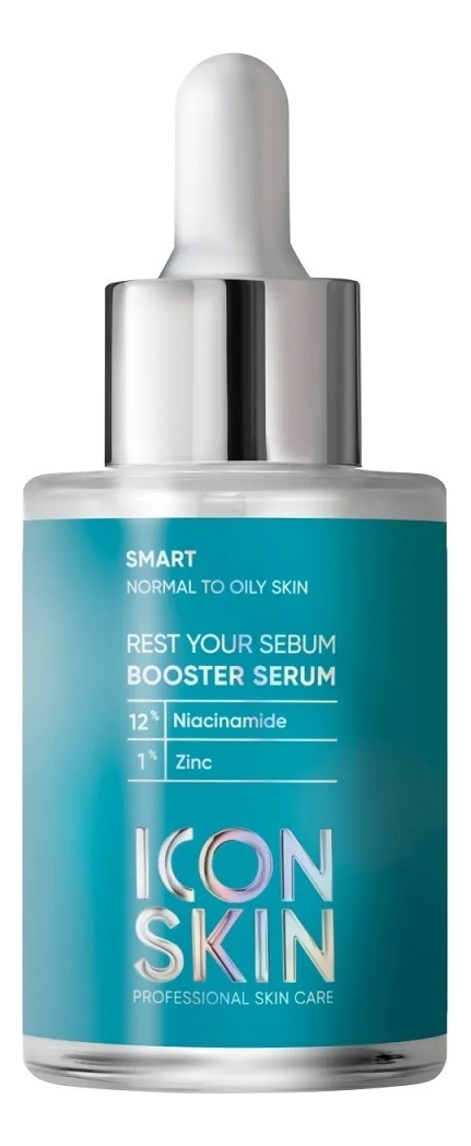 Себорегулирующая сыворотка-концентрат с ниацинамидом Smart Rest Your Sebum Booster Serum 30мл icon skin rest your sebum booster serum