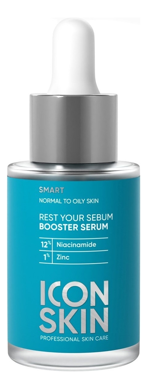 

Себорегулирующая сыворотка-концентрат с ниацинамидом Smart Rest Your Sebum Booster Serum 30мл
