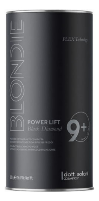 Пудра для обесцвечивания волос Blondie Black Diamond Power Lift 9+ 500г