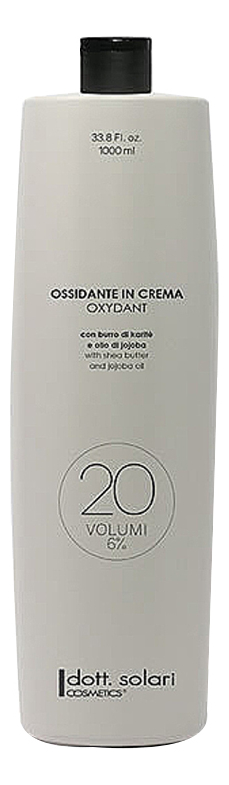 Окисляющая крем-эмульсия для окрашивания волос Oxidant 20 Vol 6%: Крем-эмульсия 1000мл