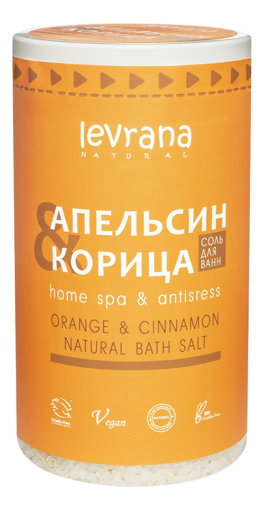 Соль для ванн Апельсин и корица Home Spa & Antistress 800г