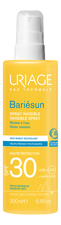 Uriage Солнцезащитный спрей для лица и тела Bariesun Spray Invisible SPF30 200мл