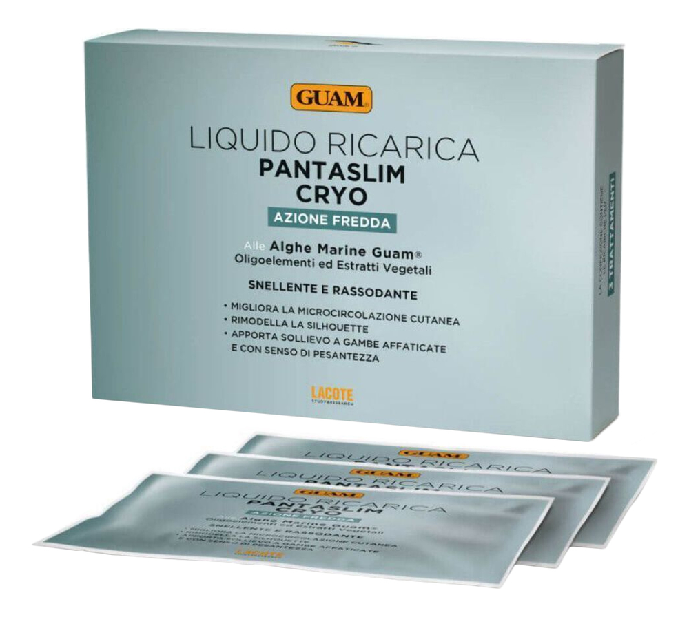 Жидкость для пропитки штанов для криотерапии Liquide Recharge Pantaslim Cryo 3*100 мл набор для криотерапии guam pantaslim cryo 1 шт