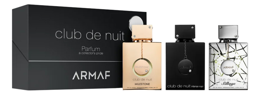 Club De Nuit Set: набор 3*30мл (Sillage + Man Intense + Milestone)