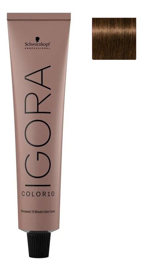 

Крем-краска для седых волос Igora Color10 Permanent Cream 60мл: 5-5 Светлый коричневый золотистый, Крем-краска для седых волос Igora Color10 Permanent Cream 60мл