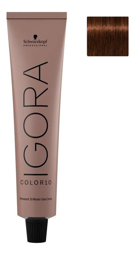 

Крем-краска для седых волос Igora Color10 Permanent Cream 60мл: 5-7 Светлый коричневый медный, Крем-краска для седых волос Igora Color10 Permanent Cream 60мл