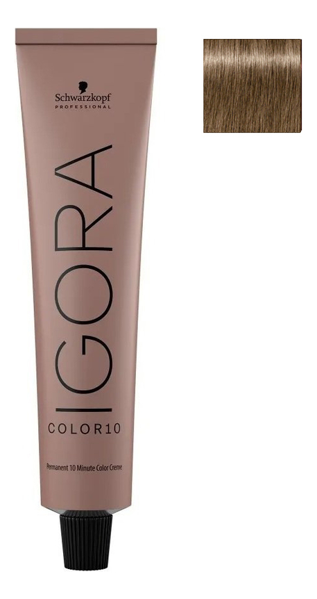 

Крем-краска для седых волос Igora Color10 Permanent Cream 60мл: 7-5 Средний русый золотистый, Крем-краска для седых волос Igora Color10 Permanent Cream 60мл