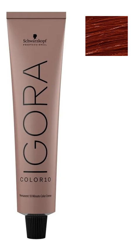 

Крем-краска для седых волос Igora Color10 Permanent Cream 60мл: 6-88 Темный русый красный экстра, Крем-краска для седых волос Igora Color10 Permanent Cream 60мл