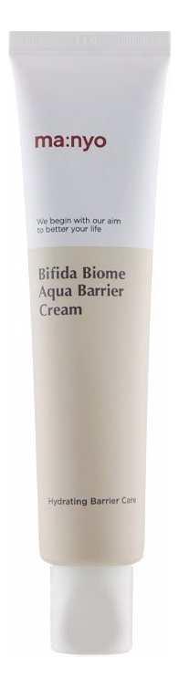 Охлаждающий крем для лица с лактобактериями Bifida Biome Aqua Barrier Cream 80мл manyo factory омолаживающий крем гель для лица охлаждающий лактобактерии корея 80мл bifida aqua cream