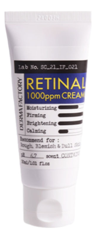 Концентрированный ночной крем для лица с ретиналом Retinal 1000ppm Сream 30мл крем для лица derma factory крем с ретинолом увлажняющий от пигментации концентрированный retinal 1000ppm cream