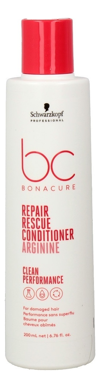 

Кондиционер для волос BC Clean Performance Repair Rescue Conditioner Arginine: Кондиционер 200мл, Кондиционер для волос BC Clean Performance Repair Rescue Conditioner Arginine