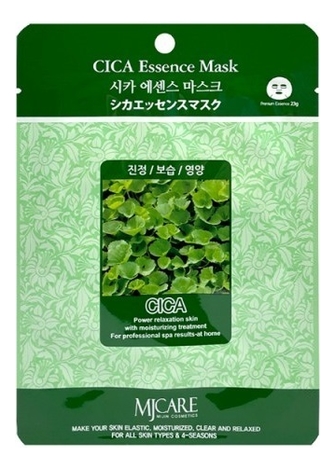 

Тканевая маска для лица с экстрактом центеллы азиатской MJ Care Cica Essence Mask 23г