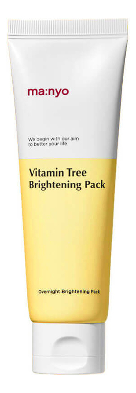 Ночная осветляющая маска с облепихой Vitamin Tree Brightening Pack 75мл ночная корейская осветляющая маска для лица с облепихой manyo factory vitamin tree brightening pack 75 мл