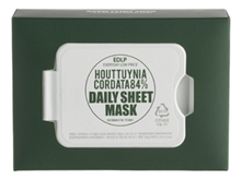 Derma Factory Тканевая маска для лица с экстрактом хауттюйнии Houttuynia Cordata 84% Daily Sheet Mask 14шт