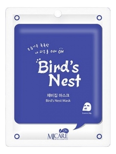 

Тканевая маска для лица с экстрактом ласточкиного гнезда MJ Care Bird`s Nest Mask 22г