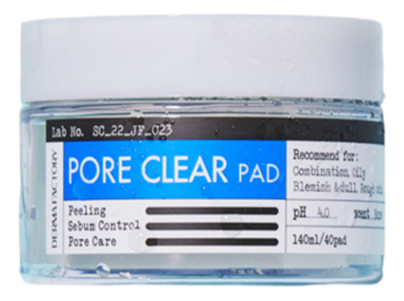Очищающие пэды для лица Pore Clear Pad 40шт очищающие пэды на основе термальной воды steambase thermulae clear pad 200 мл
