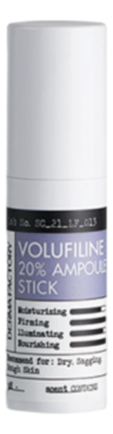 Стик-сыворотка для упругости кожи лица Volufiline 20% Ampoule Stick 10г стик для лица derma factory стик увлажнение и упругость лица и кожи вокруг глаз volufiline 20% ampoule stick