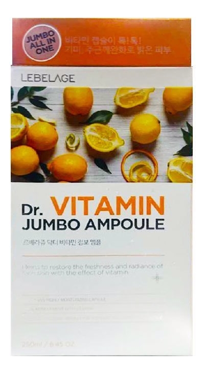 Ампульная сыворотка для лица с витамином С Dr. Vitamin Jumbo Ampoule 250мл ампульная сыворотка для лица с витамином с dr vitamin c derma ampoule 30мл