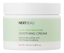 Nextbeau Смягчающий крем для лица с экстрактом алоэ вера Aloe Vera Solution Soothing Cream 100мл