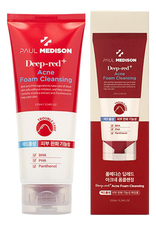Paul Medison Очищающая пенка для лица с кислотами Deep-Red Acne Foam Cleansing 155мл