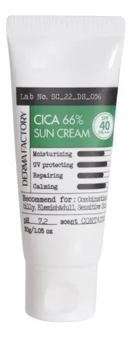 

Солнцезащитный крем с экстрактом центеллы азиатской Cica 66% Sun Cream SPF40 PA+++ 30г