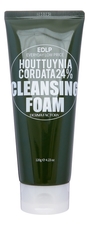 Derma Factory Очищающая пенка с экстрактом цветка хауттюйнии Houttuynia Cordata 24% Cleansing Foam 120г