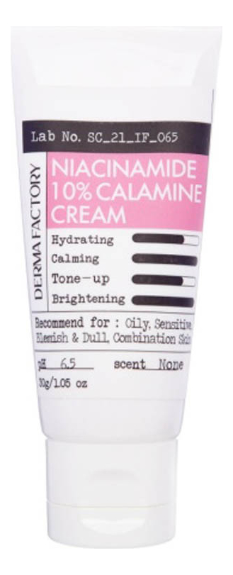 

Крем для лица с ниацинамидом и каламином Niacinamide 10% Calamine Cream 30мл